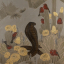 Gaston SUISSE (1896-1988) - Cobra et Tangaras dans les cactées en fleurs. Vers 1935.